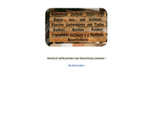 Tablet Screenshot of kaminholz-jackels.de